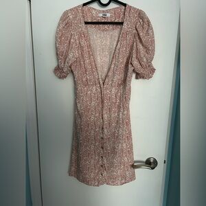 BB Dakota by Steve Madden Pink Floral Dress